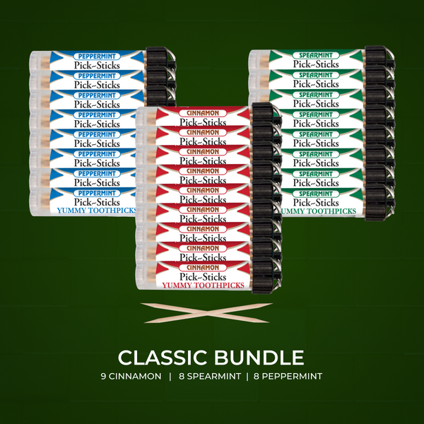 Classic Bundle - 25 Tubes | Flavored Toothpicks