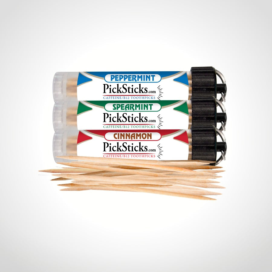 3 Tube Starter Pack - Pick Sticks - Energy Caffeine B-12 – PickSticks